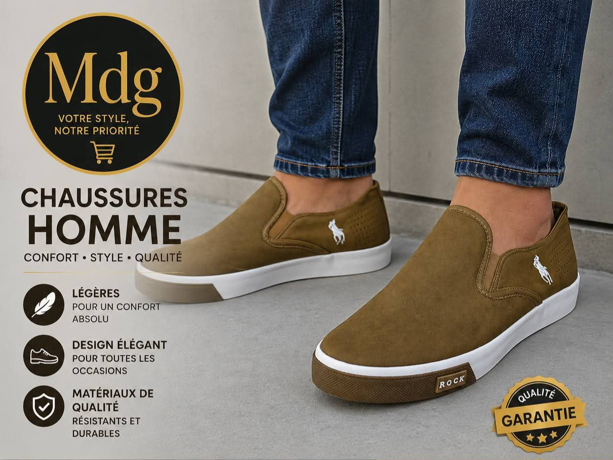 slip-on de style décontracté